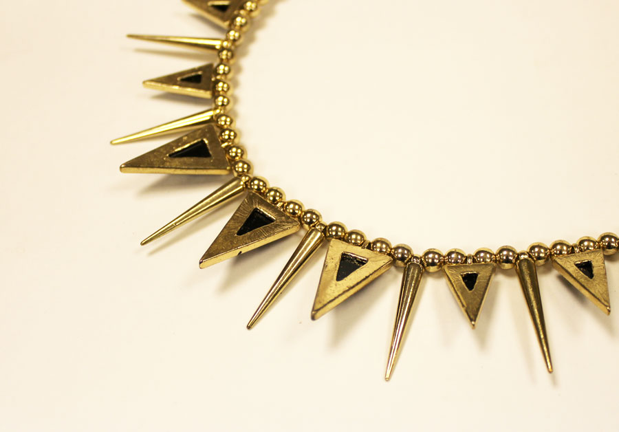 Колье "Ночь", металл, пластик (состояние на фото)