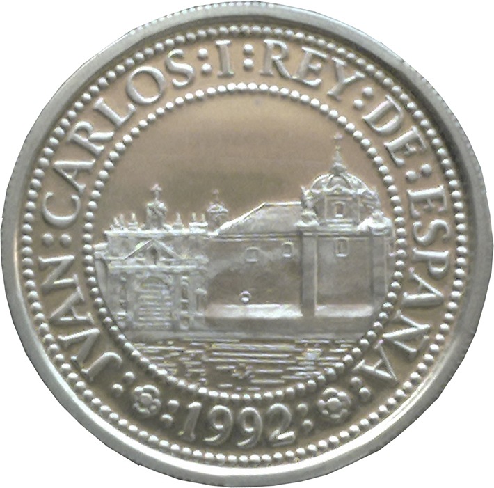 (1992) Монета Испания 1992 год 500 песет &quot;ЭКСПО 1992&quot;  Серебро Ag 925  PROOF