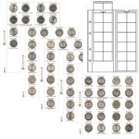 Комплект Разделителей с листами Оптима для Бимет. 10 рублей 2000-15 гг (5 разд+5 л) Пр-во Нумизмания