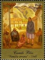 (№2007-2258) Марка Перу 2007 год "Перуанские Художники Камило Блас", Гашеная