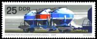 (1973-033) Марка Германия (ГДР) "Вагоны-цистерны"    Поезда III Θ