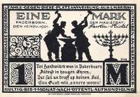 (№1921) Банкнота Германия 1921 год "1 Mark"
