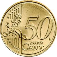 (2019) Монета Германия 2019 год 50 центов  2. Новая карта ЕС. Двор D  UNC