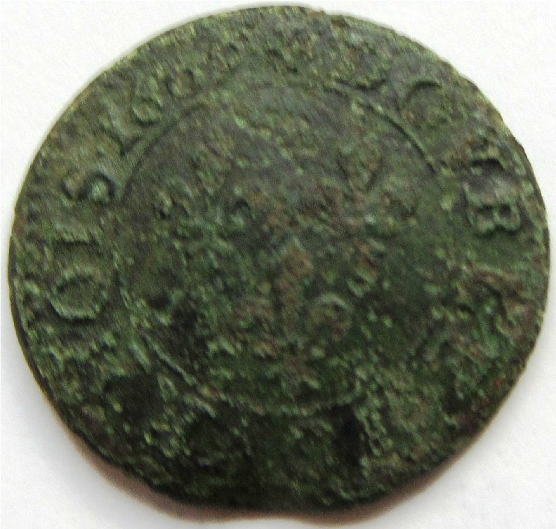 (№1603km16.1) Монета Франция 1603 год 1 Double Tournois