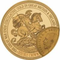(№2014) Монета Тристан да Кунья 2014 год 2 Crowns (Первой Мировой Войны, Столетие - Золотой)