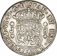 (№1754km18) Монета Гватемала 1754 год 8 Reales (Фернандо VI)
