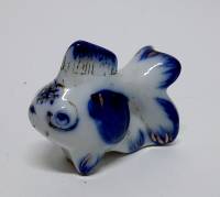 Солонка "Рыбка, фарфор (сост. на фото)