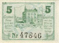 (№1920) Банкнота Германия 1920 год "5 Pfennig"