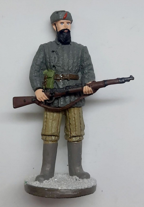 Оловянный солдатик &quot;Боец партизанского отряда в зимней одежде, 1941-1943 гг.&quot;