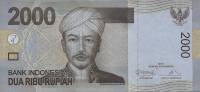 (,) Банкнота Индонезия 2013 год 2 000 рупий "Принц Антасари"   UNC