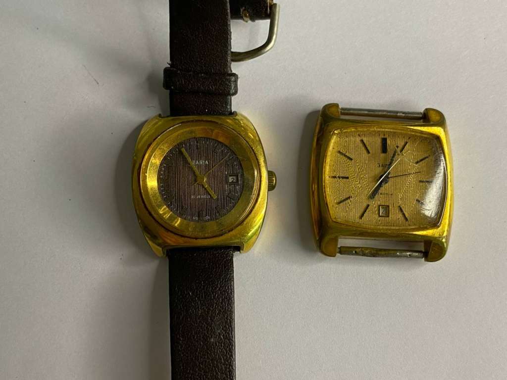 Часы наручные Заря Au10 22 камня, 2 шт