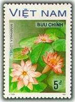 (1988-029) Марка Вьетнам "Лотос Нимфея "    Водяные цветы III Θ