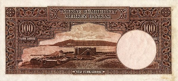 (№1940P-137s) Банкнота Турция 1940 год &quot;100 Turkish Lira&quot;
