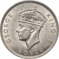 () Монета Сейшельские острова 1939 год 1  ""   Биметалл (Серебро - Ниобиум)  UNC