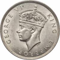 () Монета Сейшельские острова 1939 год 1  ""   Биметалл (Серебро - Ниобиум)  UNC