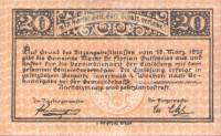 (№1920) Банкнота Австрия 1920 год "20 Heller"