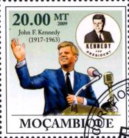 (№2009-3331) Марка Мозамбик 2009 год "19171963 Джон Фицджеральд Кеннеди", Гашеная