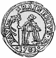 (№1778c88 (119-й дож Паоло Ренье)) Монета Италия 1778 год 15 Soldi (119-й дож Паоло Ренье)