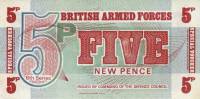 1972 Банкнота Великобритания 1972 год 5 пенсов Деньги для армии 6-й выпуск  UNC