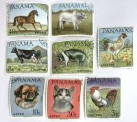 -- Набор марок Панама 8 шт.  Гашёные , III Θ