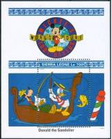 (№1992-191) Блок марок Сьерра-Леоне 1992 год "Дональд Гондольера в Венеции", Гашеный