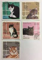 --  Набор марок Лаос 5 шт.  Гашёные , III Θ