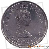 (1935) Монета Канада 1982 год 1 доллар     UNC