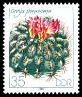 (1983-048) Марка Германия (ГДР) "Оройя"    Кактусы III Θ