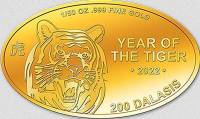 () Монета Гамбия 2015 год 200  ""   Биметалл (Платина - Золото)  AU