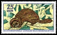 (1970-010) Марка Германия (ГДР) "Норка"    Выставка меха III Θ
