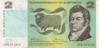 (№1972P-38d) Банкнота Австралия 1972 год "2 Dollars"