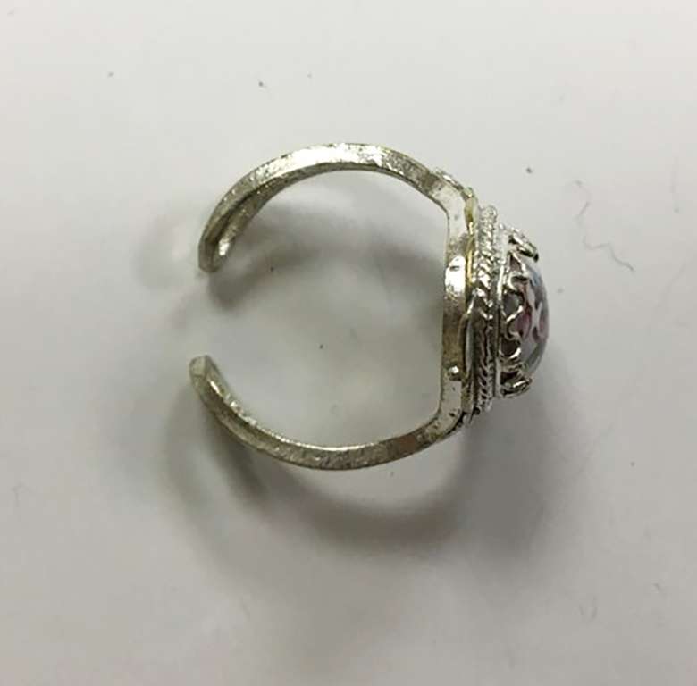 Перстень "Финифть", серебрение (сост. на фото)