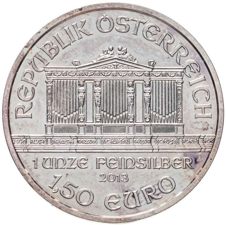 (2013) Монета Австрия 2013 год 1,5 евро &quot;Венский филармонический оркестр&quot;  Серебро Ag 999  UNC