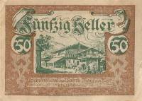 (№1920) Банкнота Австрия 1920 год "50 Heller"