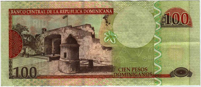 () Банкнота Доминикана 2011 год 100  &quot;&quot;   VF