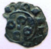(№1080) Монета Франция 1080 год 1 Obole
