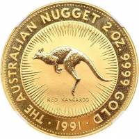 () Монета Австралия 1991 год 500  ""   Биметалл (Платина - Золото)  UNC
