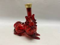 Бутылка, штоф в форме фигуры животного цветное стекло