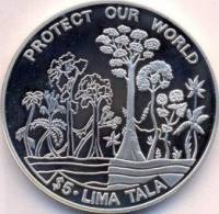 () Монета Токелау 1994 год 5  ""   Биметалл (Серебро - Ниобиум)  UNC