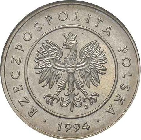 () Монета Польша 1994 год 5  &quot;&quot;    AU