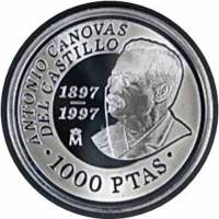() Монета Испания 1997 год 10000  ""   Биметалл (Серебро - Ниобиум)  UNC