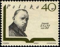 (1969-082) Марка Польша "Л. Стафф"   Писатели I Θ