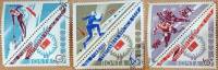 1966-025-27  Серия Набор марок с купонами (3 шт) СССР  II зимняя Спартакиада народов СССР II Θ