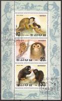 (1992-003a) Лист (3 м) Северная Корея "Обезьяны"   Год обезьяны III Θ