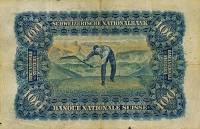 (№1924P-35a.3) Банкнота Швейцария 1924 год "100 Franken/Francs/Franchi" (Подписи: Usteri  Burckhardt