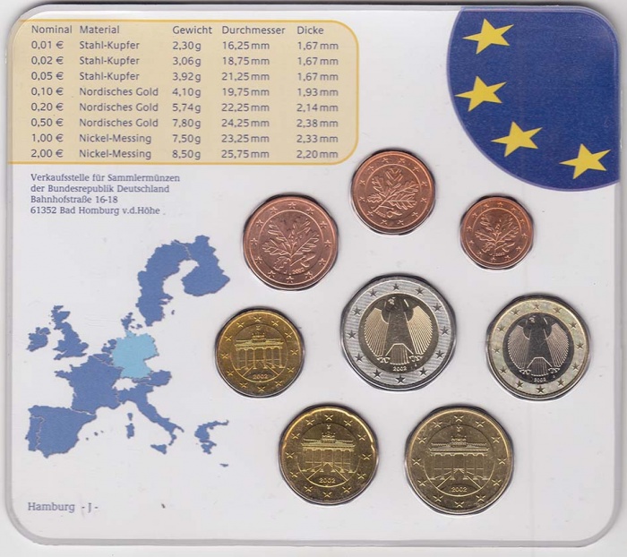 () Набор Германия (ФРГ) 2002 год &quot;&quot;   UNC