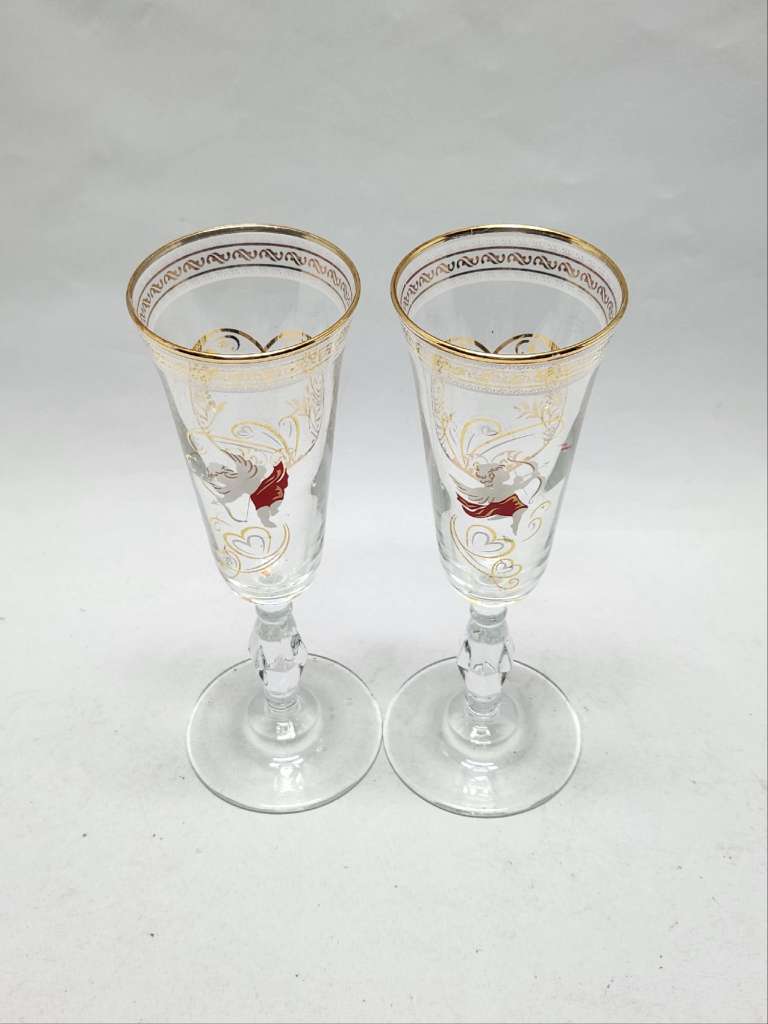 Свадебные бокалы фужеры Совет да любовь 2 шт