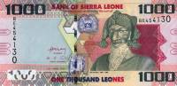 Банкнота Сьерра-Леоне 2010 год 1 000 леоне Баи Буре   UNC
