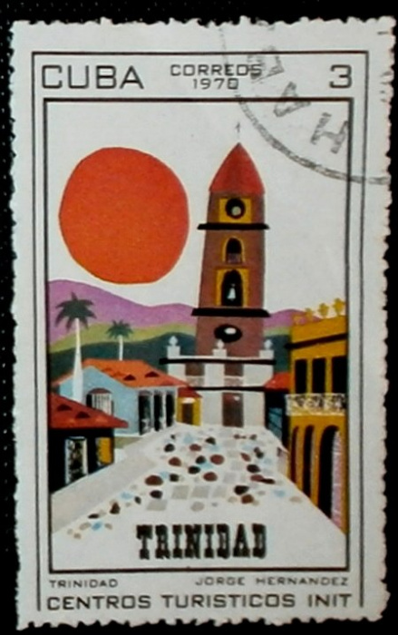 (1970-002) Марка Куба &quot;Тринидад&quot;    Туризм III Θ