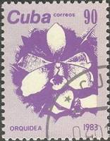 (1983-100) Марка Куба "Орхидея"    Флора III Θ